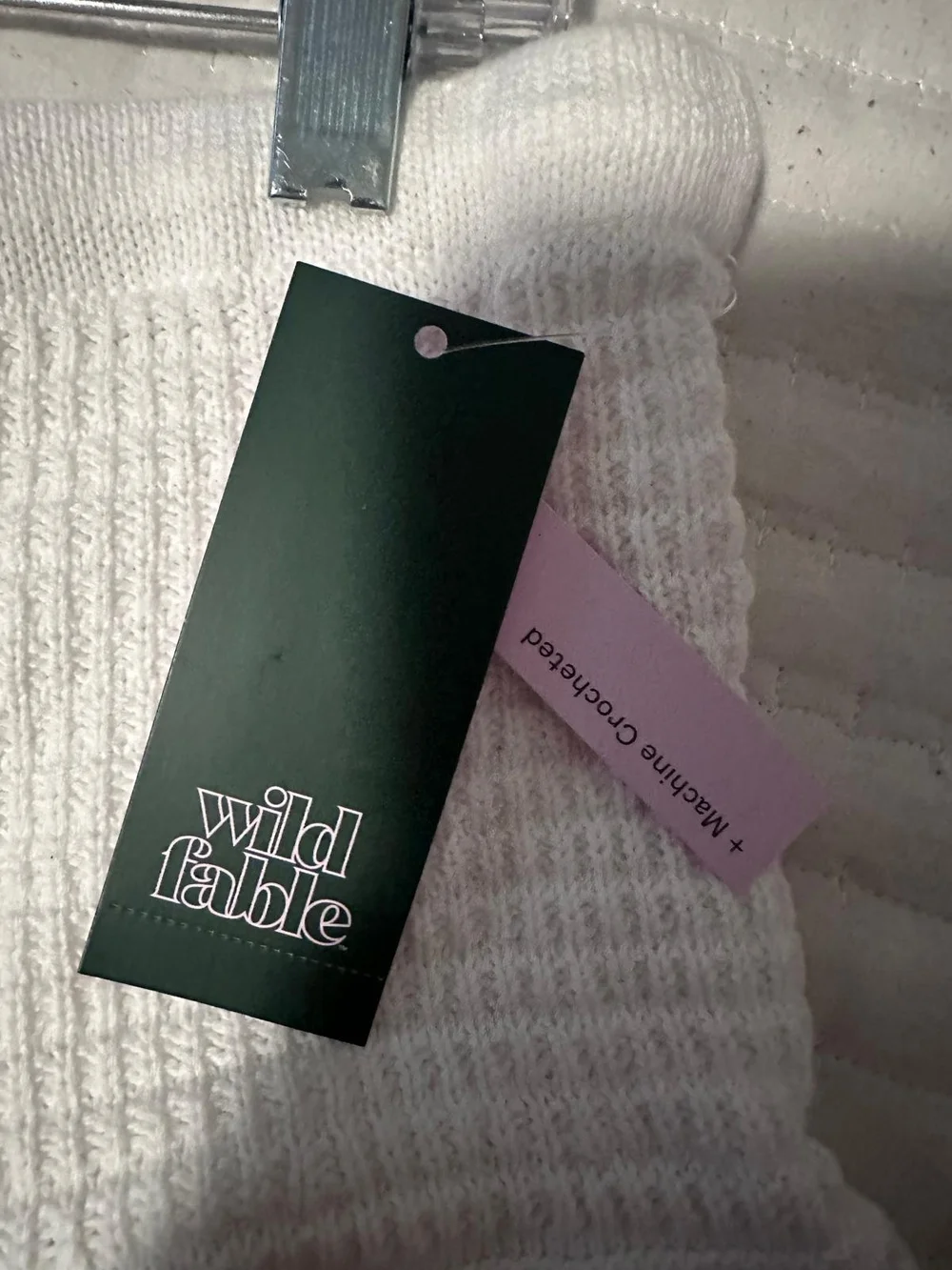 wild fable White Crochet Mini Skirt - Picture 5 of 6
